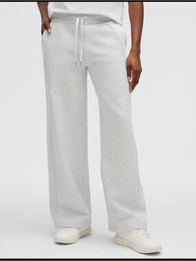 Lululemon scuba wide leg- heather ultra light gray